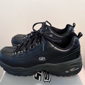 Skechers premium Black Leather Sneakers